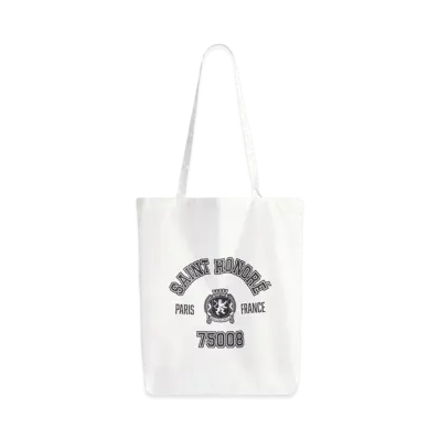 BALENCIAGA Souvenir Medium Shopping Tote Bag in Nylon "White/Black"