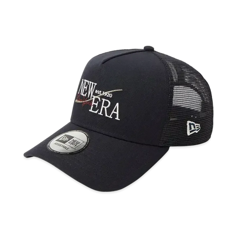 NEW 9Forty A-Frame Tracker Wind Logo "Navy"