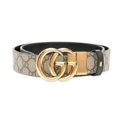 GUCCI Women's 'GG Supreme’ Reversible Belt "Printed"