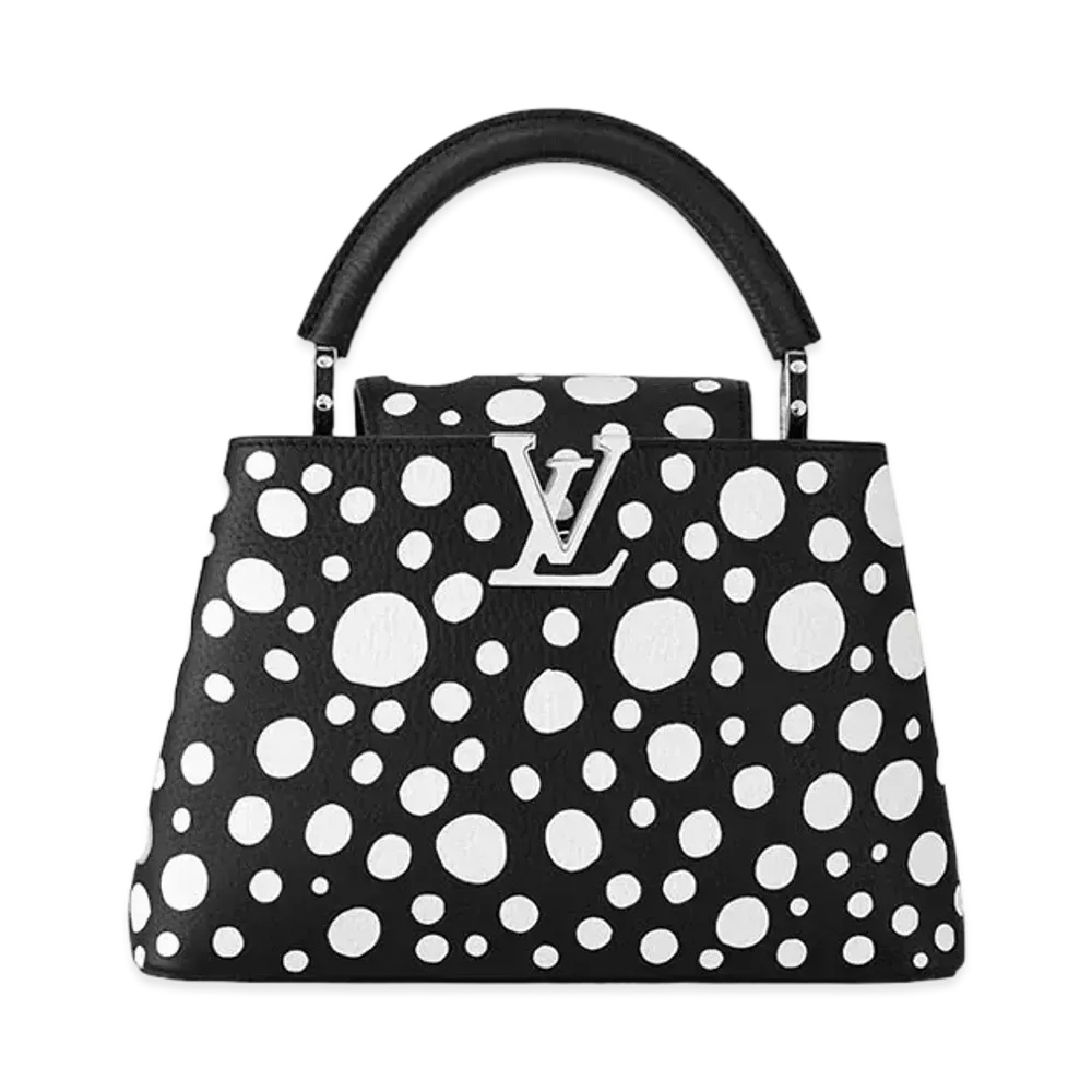 Louis Vuitton x Yayoi Kusama Capucines BB Taurillon Leather Infinity Dots "Noir/Blanc"