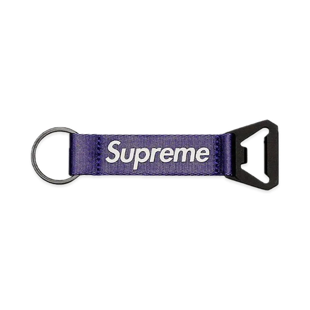 Supreme Bottle Opener Webbing Keychain "Purple"