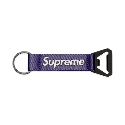 Supreme Bottle Opener Webbing Keychain "Purple"
