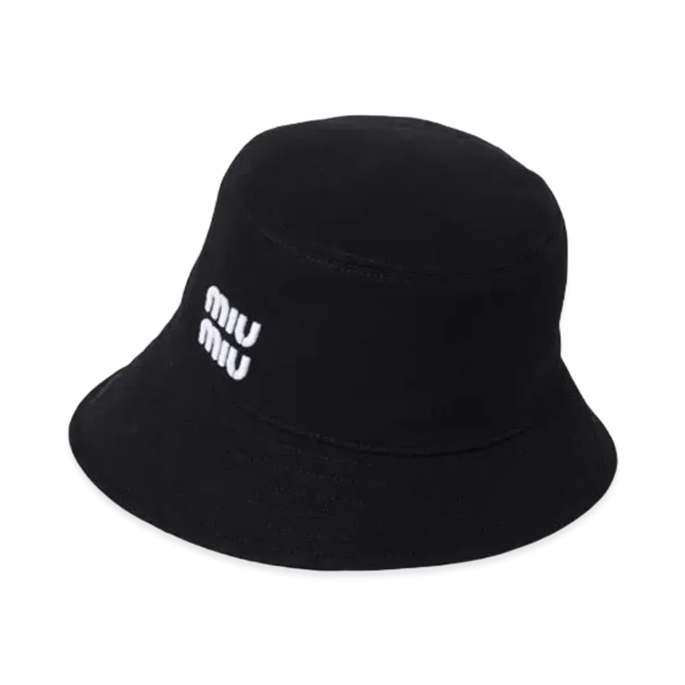 MIUMIU Drill Hat "Black/White"