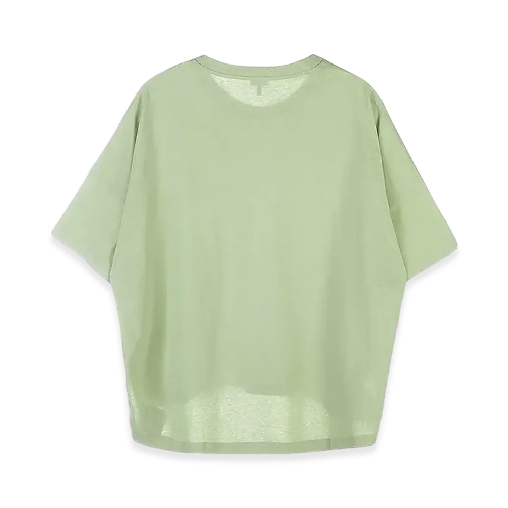 LOEWE Women's Boxy Fit T-Shirt In Cotton "Pale Green"