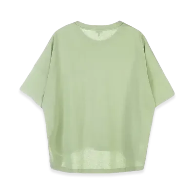 LOEWE Women's Boxy Fit T-Shirt In Cotton "Pale Green"