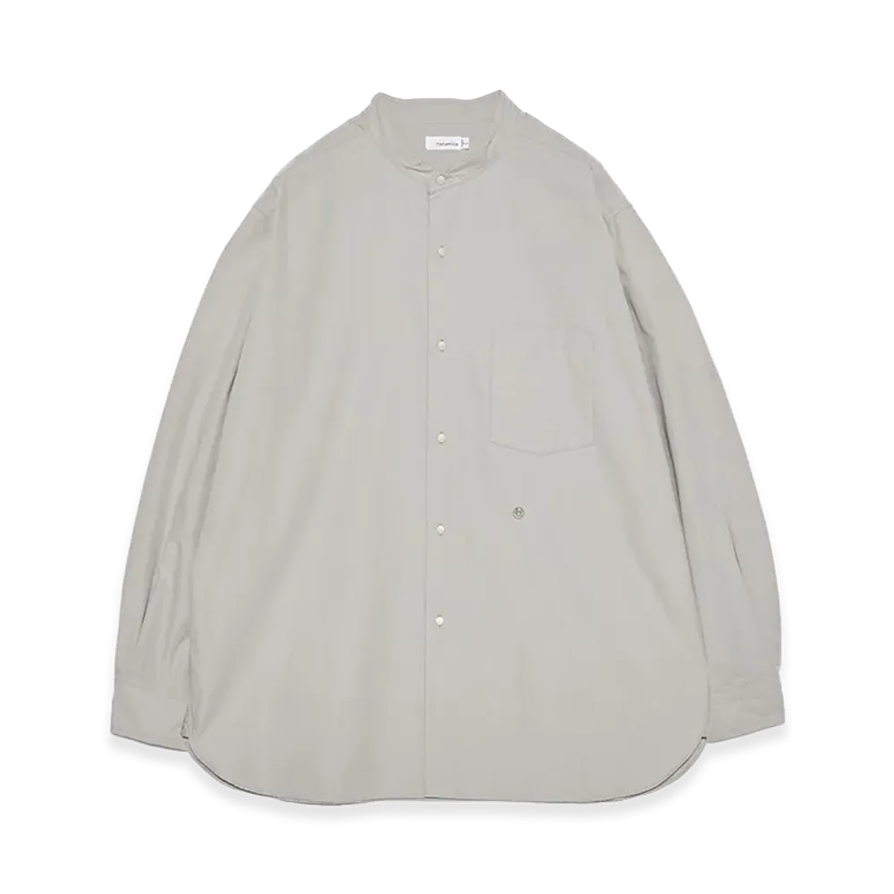 nanamica Band Collar Wind Shirt "Gray"