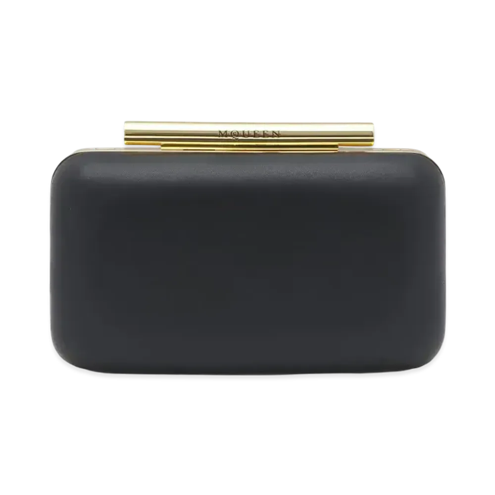 Alexander McQUEEN T Bar Box Clutch "Black"