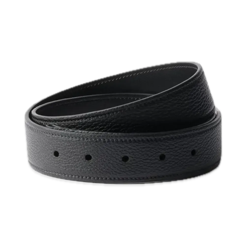 PRADA Leather Belt Strap "Black"