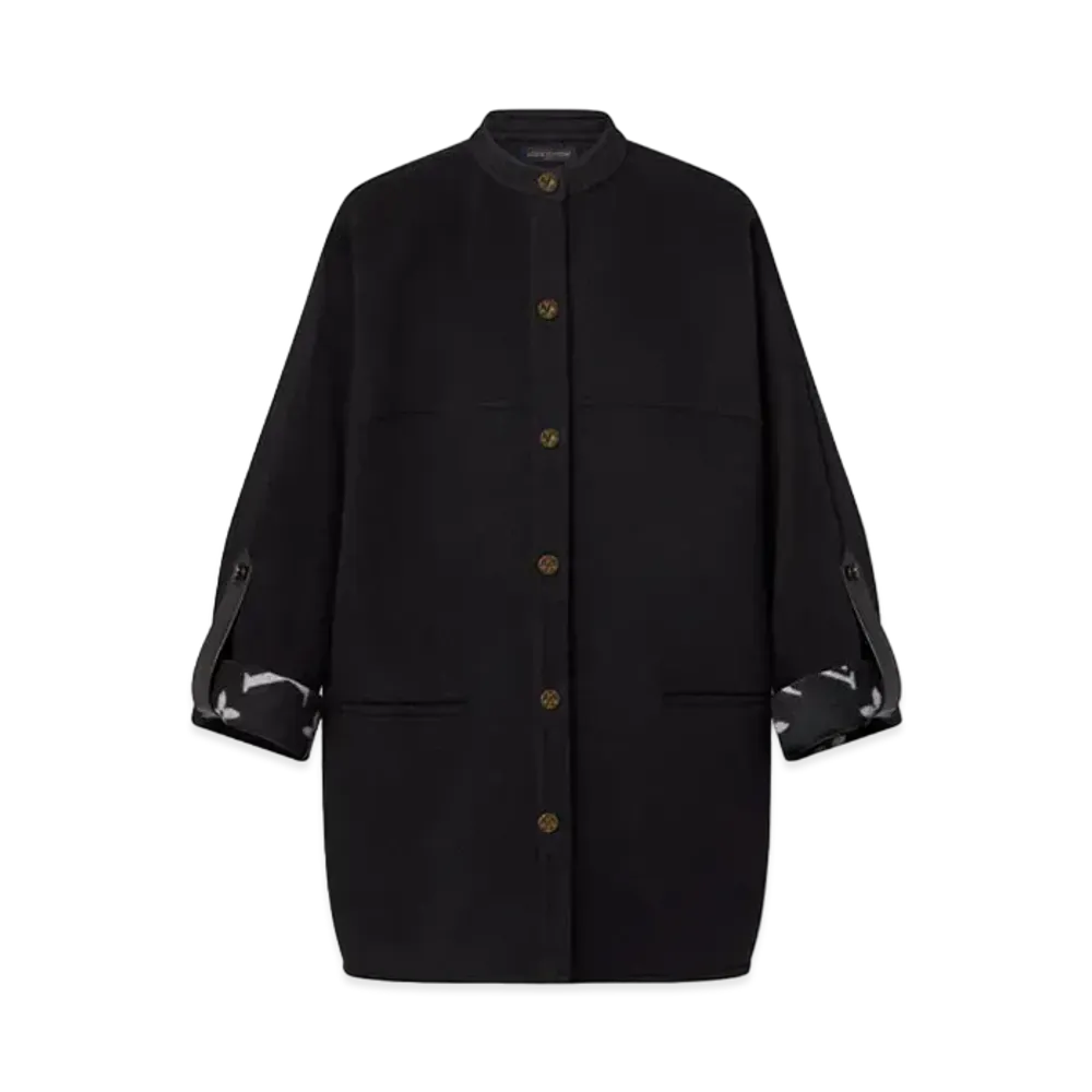 Louis Vuitton Signature Boxy Button-Up Coat "Noir"
