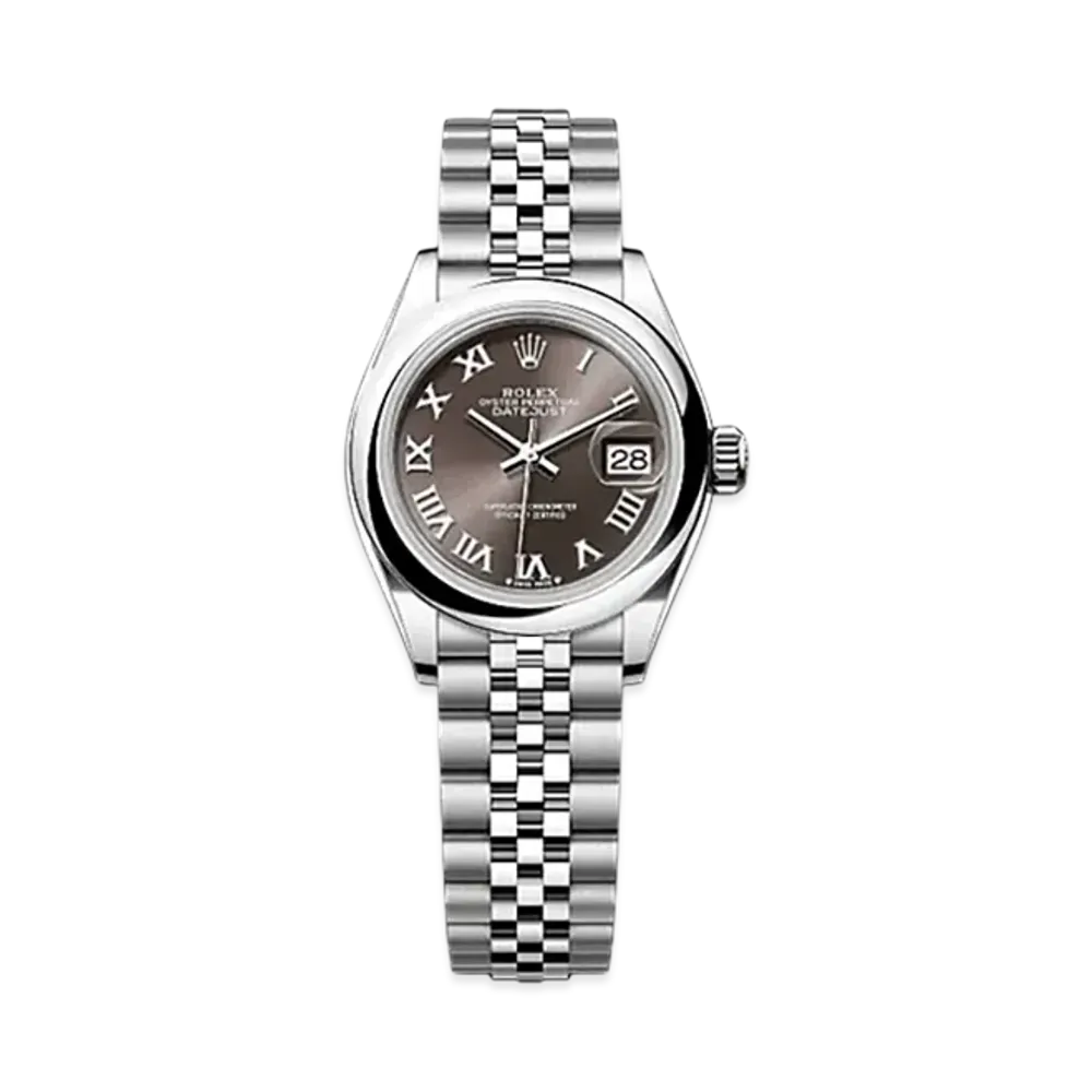 ROLEX Lady-Datejust Oystersteel "Brown"
