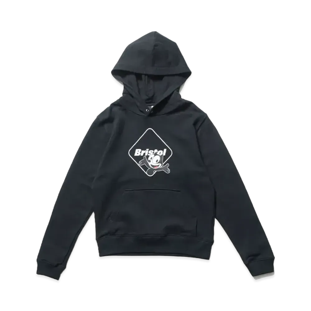 F.C.REAL BRISTOL For Kids Felix The Cat Supporter Sweat Hoodie "Black"