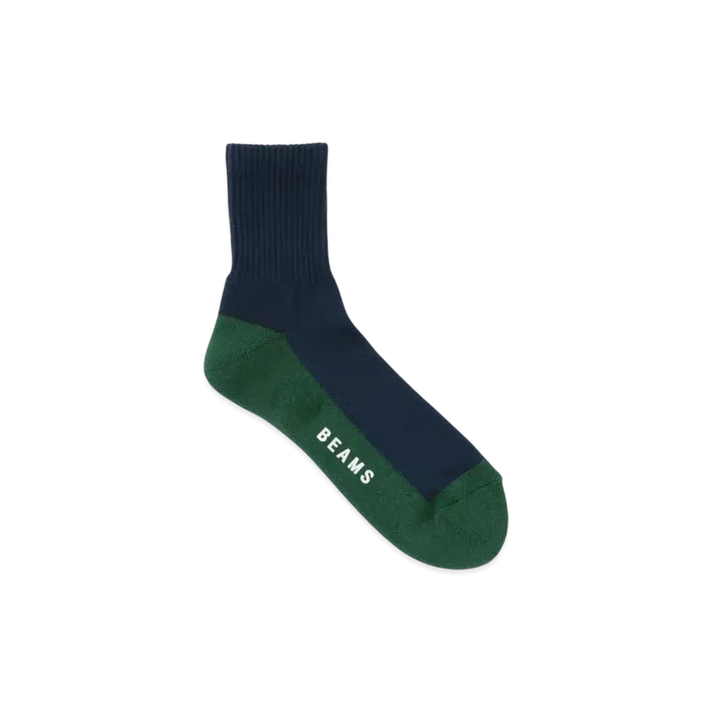 BEAMS Switch Bottom Socks "Navy"