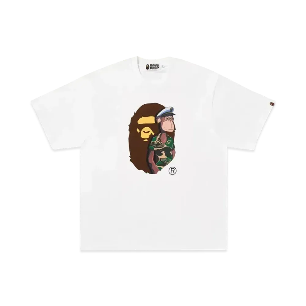 A BATHING APE x Bored Ape Yacht Club Tee #2 "White"