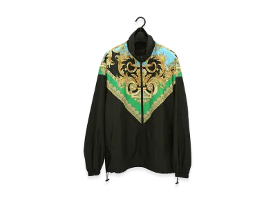 Versace Baroque Print Windbreaker "Verde Azzurro"