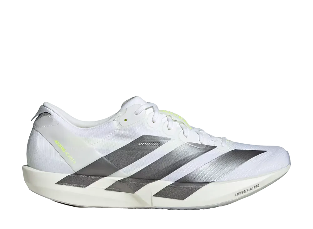 adidas Adizero Japan 9 "Cloud White/Iron Metallic/Solar Yellow"