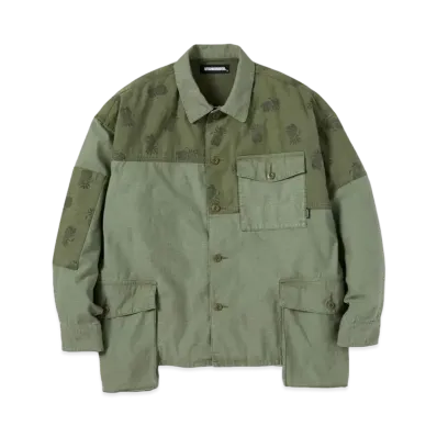 NEIGHBORHOOD BDU . MOD / C-SHIRT . LS "Olive Drab"