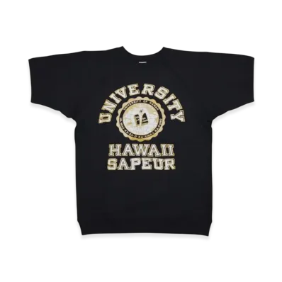 SAPEur University Of Hawaii S/S Sweat "Faded Black"