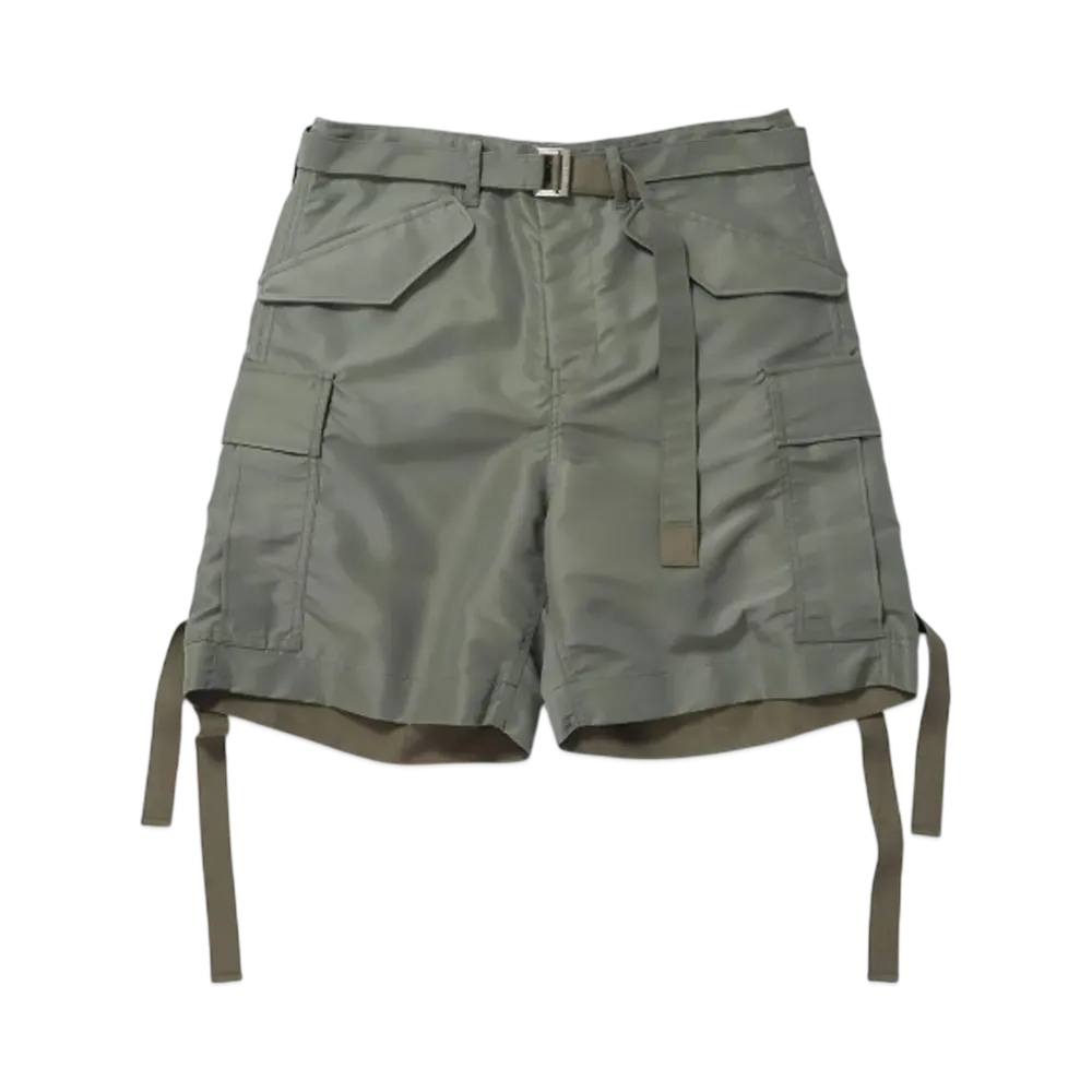 sacai Nylon Twill Shorts "Khaki"