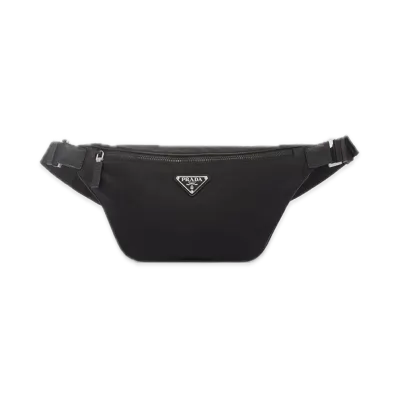 PRADA Re-Nylon x Saffiano Leather Belt Bag "Black"