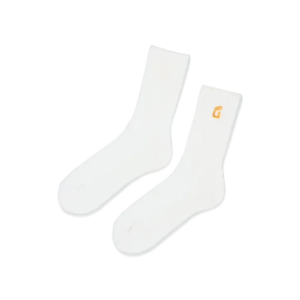 UNION U-LO Crew Socks "White"