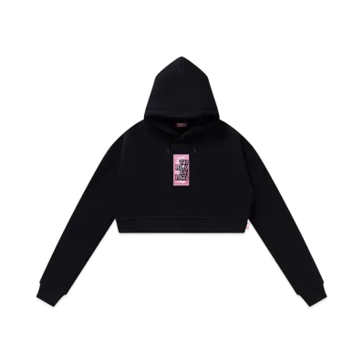 BlackEyePatch Hwc Label Embroidered Cropped Hoodie "Black"