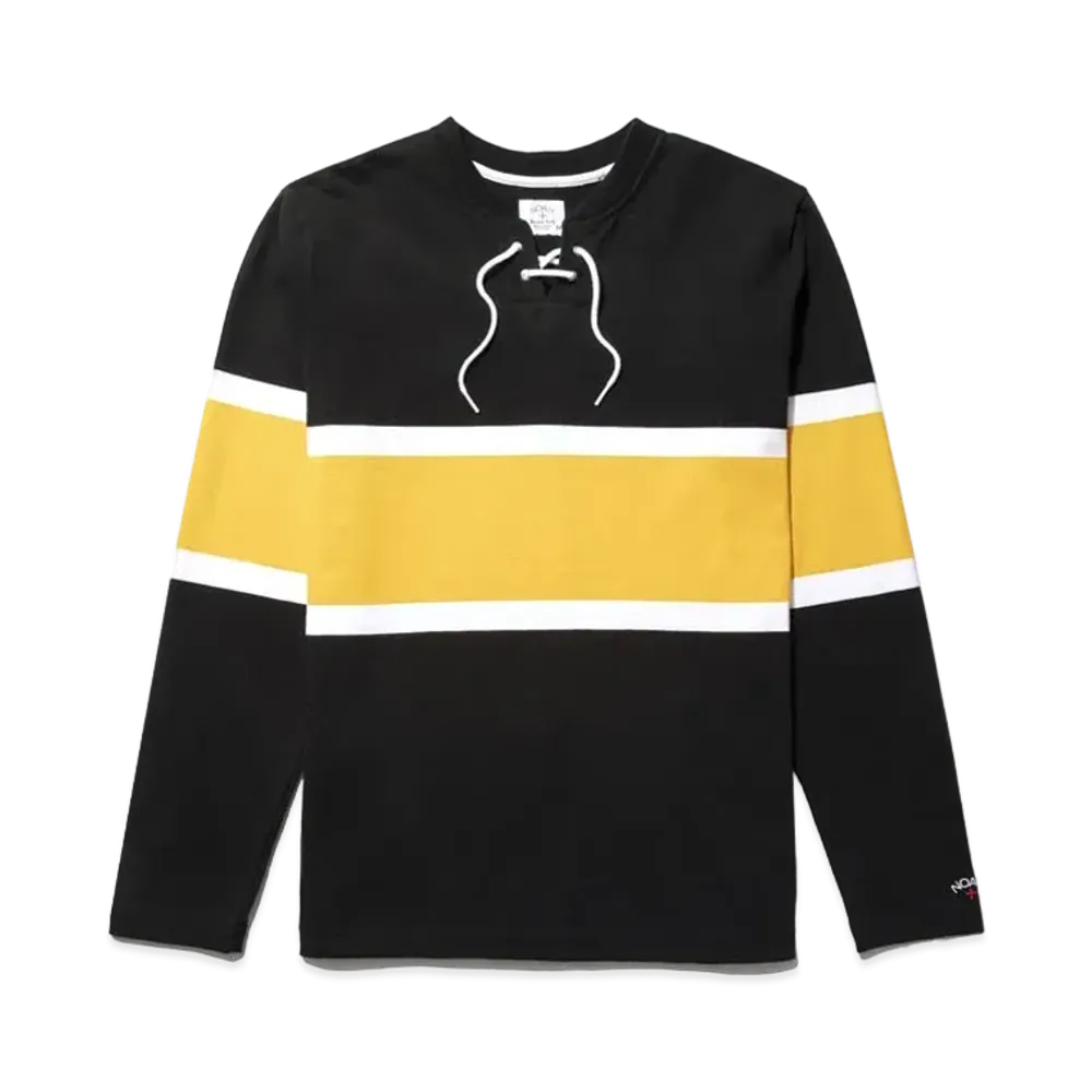 Noah Lace-Up Hockey Jersey "Black"