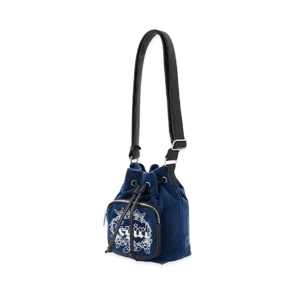 X-Girl Velour Bucket Bag "Navy"