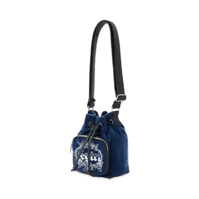 X-Girl Velour Bucket Bag "Navy"