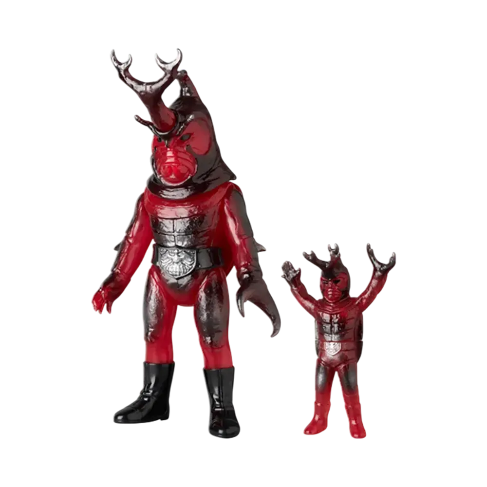 MEDICOM TOY "Toei Retro Sofvi Collection" -Masked Rider- Kabuto Long (New Clear Color) + Mini Soft Vinyl