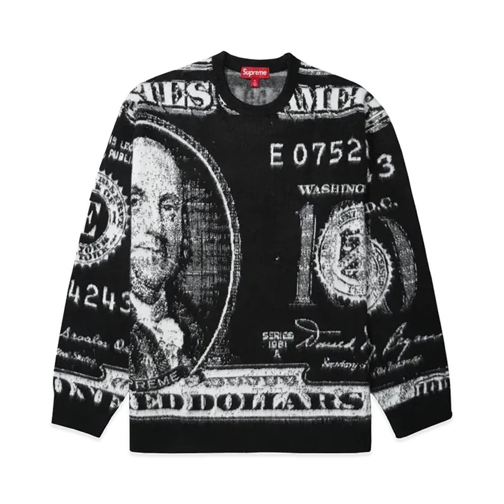 Supreme Money Sweater "Black"