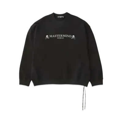 mastermind WORLD Boxy High Crewneck "Black"