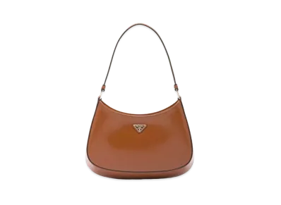 PRADA Prada Creeo Brushed Leather Shoulder Bag "Brown"