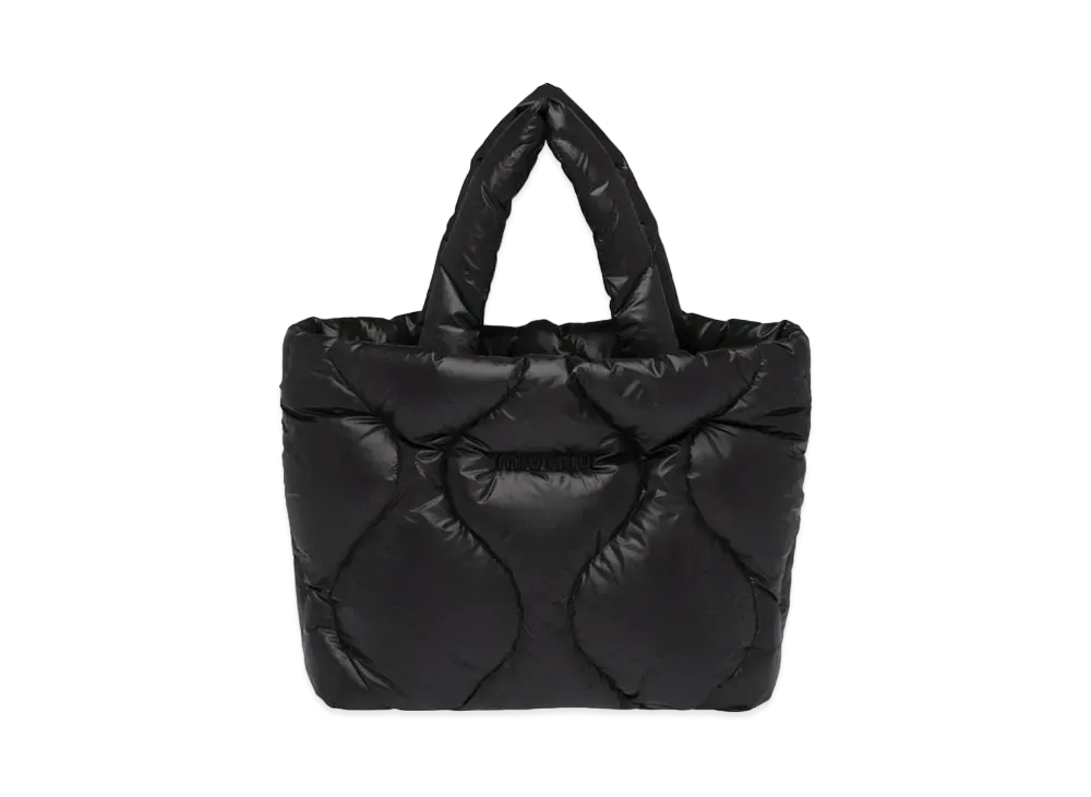 MIU MIU Padd Nylon Tote Bag "Black"