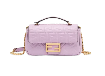 FENDI Baguette Chain Medium Leather "Purple"