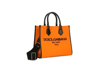 Dolce&Gabbana Shopping Bag Small Canvas Logo "Multicolor"