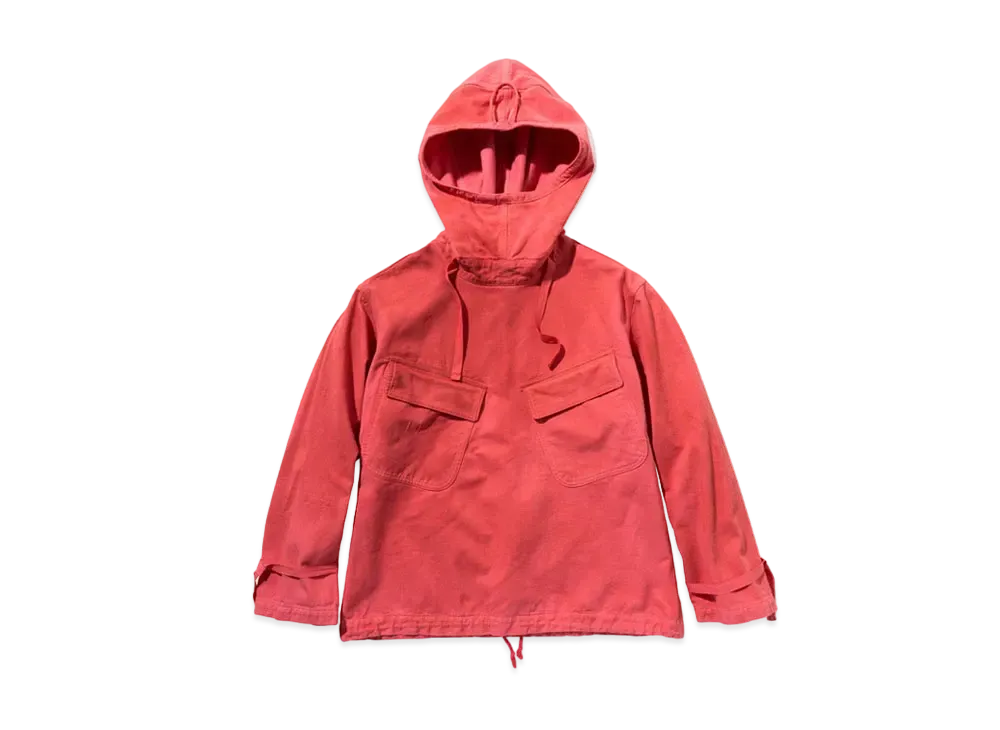 THE REAL McCOY'S USN SALVAGE SMOCK PARKA (OVER-DYED) "Red"