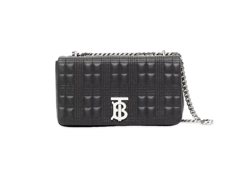 BURBERRY Small Quilting Lamb Skin Lola Bag "Black"