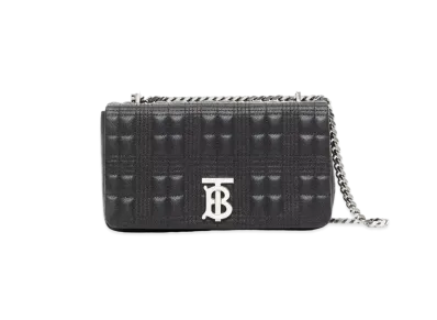 BURBERRY Small Quilting Lamb Skin Lola Bag "Black"