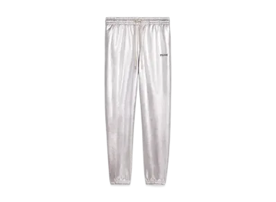 CELINE Embroidered Track Pants / Cotton Fleece "Silver"