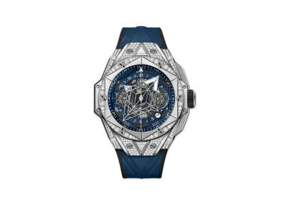 HUBLOT Big Bang Sang Bleu II Titanium Blue Pave 45mm
