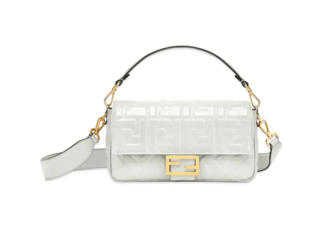FENDI Baguette Leather Bag "White"