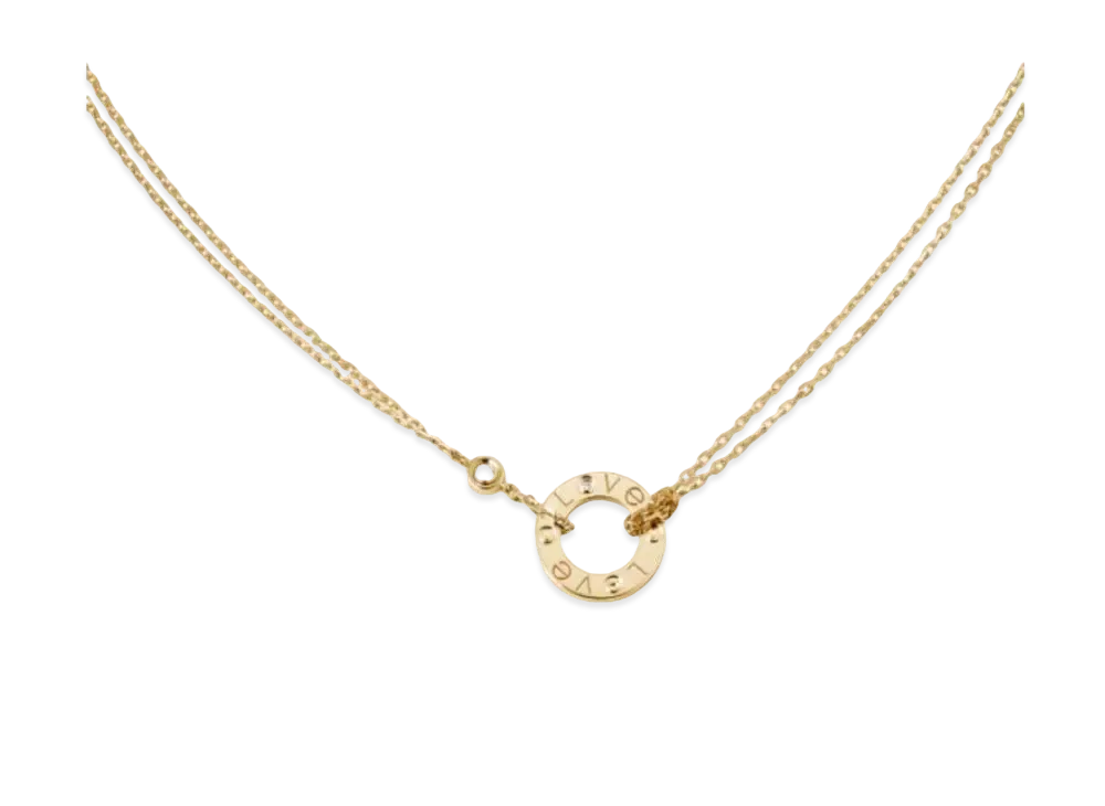 Cartier Love Necklace, 2 Diamonds