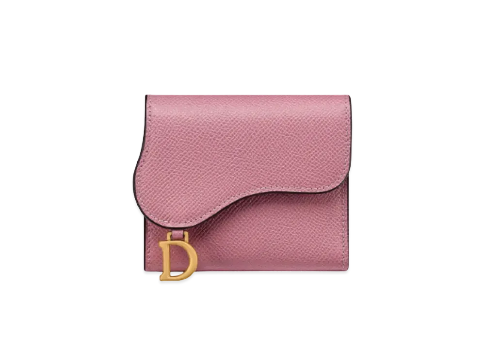 Dior Saddle Medium Lotus Wallet Grain Deal Fuskin "Lavender"