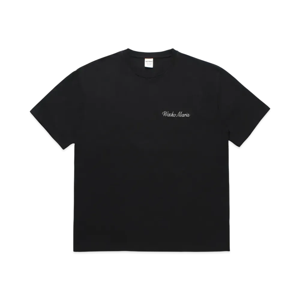 WACKO MARIA Washed Heavy Weight T-Shirt "Black"