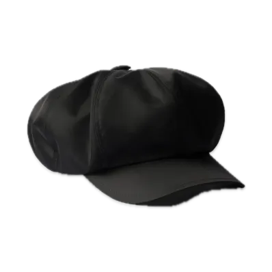 PRADA Re-Nylon Newsboy Cap "Black"