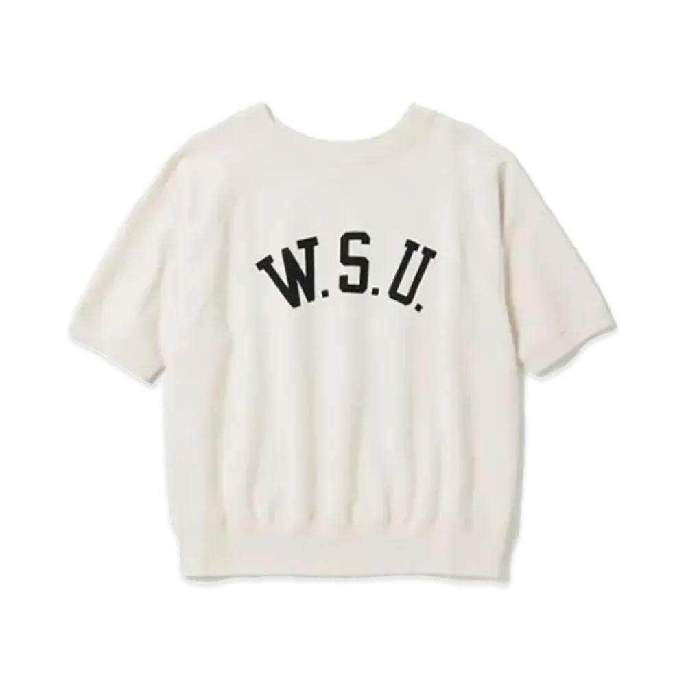 Champion True To Archives Short Sleeve Sweat Shirt Cross 1950 Model "White"