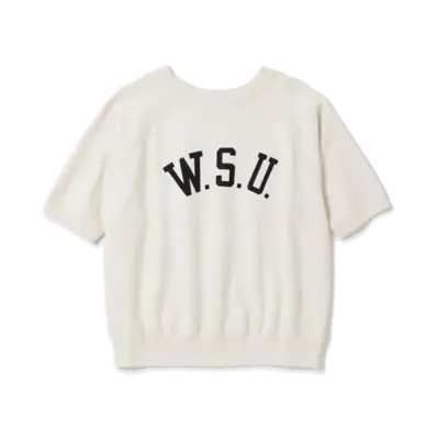 Champion True To Archives Short Sleeve Sweat Shirt Cross 1950 Model "White"