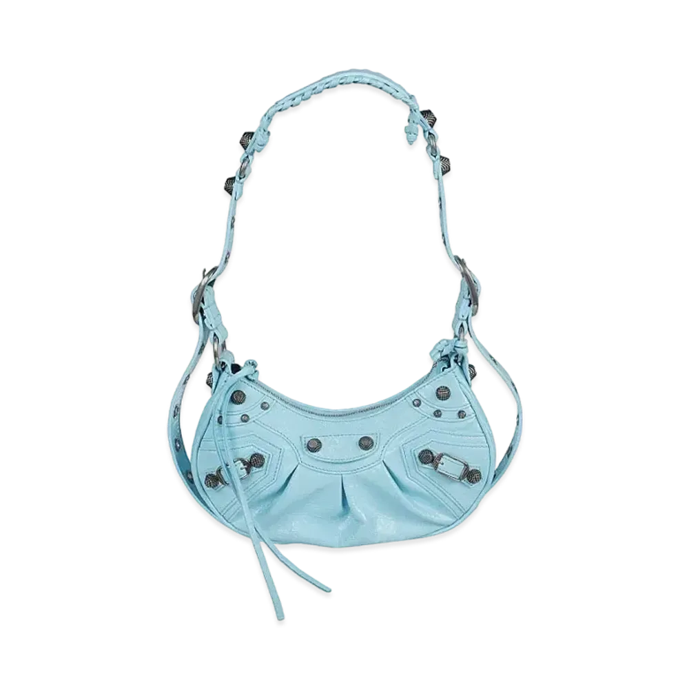 BALENCIAGA Le Cagole XS Shoulder Bag "Blue"