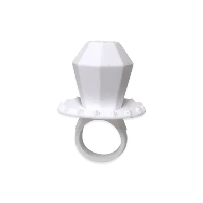 Chrome Hearts Silicone Rubber Pop Ring "White"