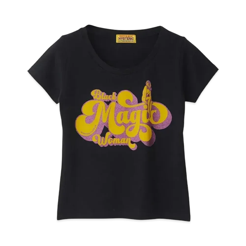 HYSTERIC GLAMOUR Black Magic Woman Chibi T-Shirt "Black"